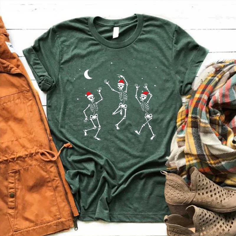Christmas Skeleton Tshirt Skeleton Dancing Womens Christmas Shirt Cute Christmas Tee Funny Christmas Womens Holiday Tops M
Christmas Skeleton Tshirt Skeleton Dancing Womens Christmas Shirt Cute Christmas Tee Funny Christmas Womens Holiday Tops M