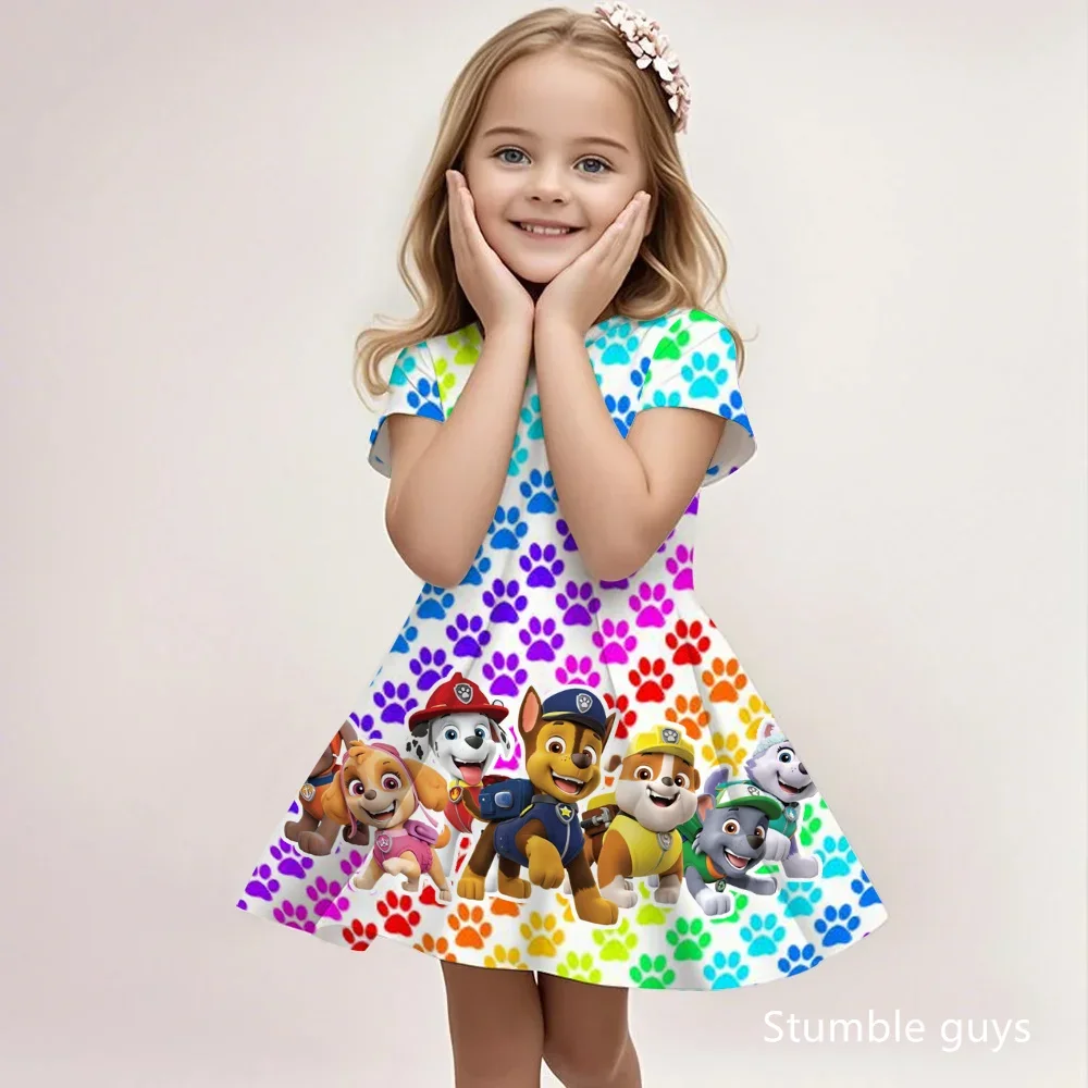 Girls Summer Paw Patrol Fashion Dress Cute Cartoon Print Casual Beach Sundress Soft Breathable Lightweight Dress
Girls Summer Paw Patrol Fashion Dress Cute Cartoon Print Casual Beach Sundress Soft Breathable Lightweight Dress