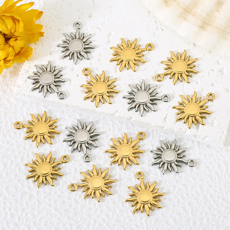 5pcs Stainless Steel Retro Sun Smiling Charms for Jewelry Necklace Earring Making DIY Sun Pendants Jewelry Findings Accessories
5pcs Stainless Steel Retro Sun Smiling Charms for Jewelry Necklace Earring Making DIY Sun Pendants Jewelry Findings Accessories