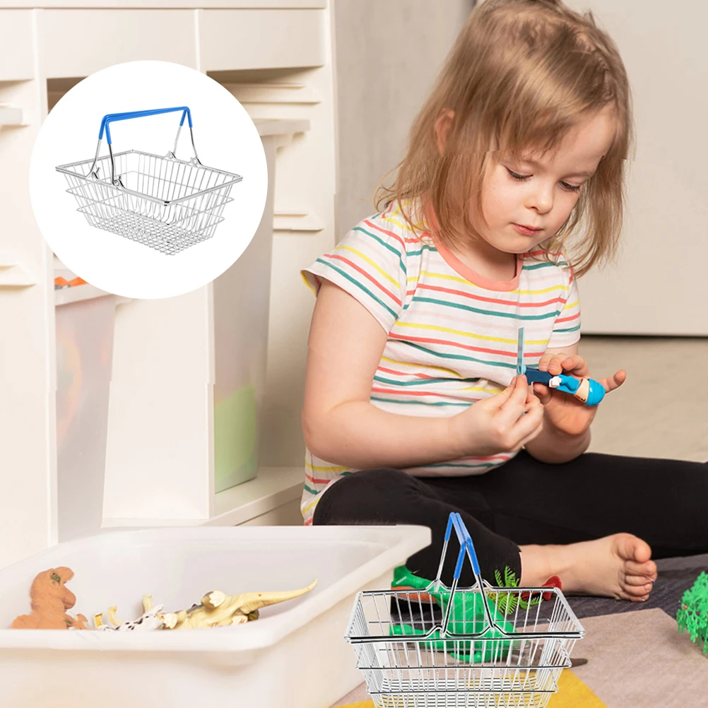 Mini Shopping Kids Toy Realistic Iron Compact Design Storage Solution Toy Shopping Basket Kids Laundry Basket Play House
Mini Shopping Kids Toy Realistic Iron Compact Design Storage Solution Toy Shopping Basket Kids Laundry Basket Play House