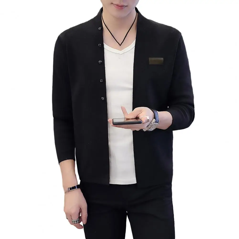 Slim-fit Men Sweater Stylish Men's Knitted Cardigan Coat Slim Fit Warm Stand Collar Badge Decor for Mid Winter Fall Sweater
Slim-fit Men Sweater Stylish Men's Knitted Cardigan Coat Slim Fit Warm Stand Collar Badge Decor for Mid Winter Fall Sweater