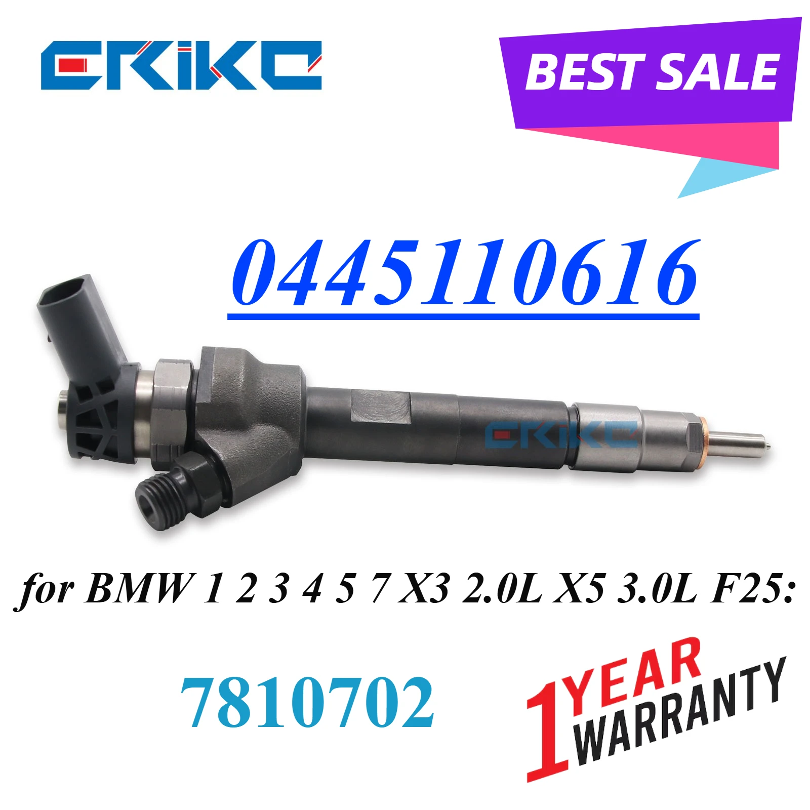 0445110616 Common Rail Diesel Injector Unit 0445 110 616 Auto Engine Part for BMW 7810702 13537810702
0445110616 Common Rail Diesel Injector Unit 0445 110 616 Auto Engine Part for BMW 7810702 13537810702