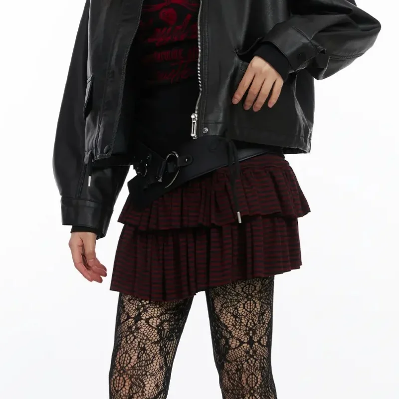 New Y2K Spicy Girl Low Rise Striped Contrast Color Dark Slim Niche A Line Skirt For Women Streetwear
New Y2K Spicy Girl Low Rise Striped Contrast Color Dark Slim Niche A Line Skirt For Women Streetwear