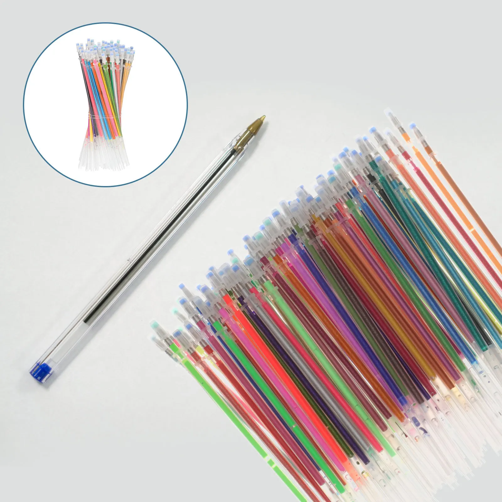 84Pcs Multi-Color Pen Refills Kit Premium Colored Gel Pen Refills Fine Point Smooth Writing Long-Lasting Ink Doodle Drawing
84Pcs Multi-Color Pen Refills Kit Premium Colored Gel Pen Refills Fine Point Smooth Writing Long-Lasting Ink Doodle Drawing