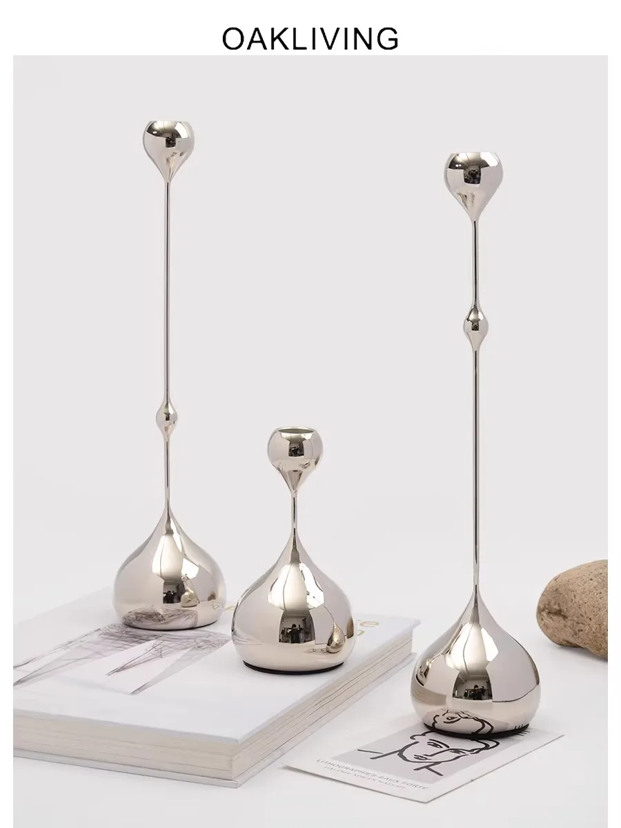 French style Light luxury Creativity Teardrop Shaped Candlestick ornaments Living room Atmosphere Decoration Romance Candlestick
French style Light luxury Creativity Teardrop Shaped Candlestick ornaments Living room Atmosphere Decoration Romance Candlestick
