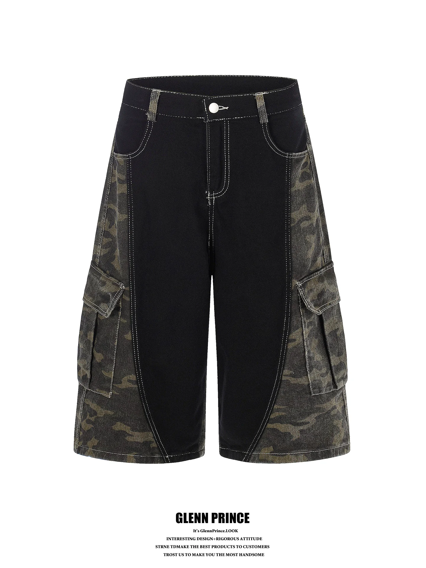 GPstudio American Style Casual Camouflage Patchwork Big Pocket Workwear Shorts Men Summer Loose Fit Seven-Foot Pants
GPstudio American Style Casual Camouflage Patchwork Big Pocket Workwear Shorts Men Summer Loose Fit Seven-Foot Pants