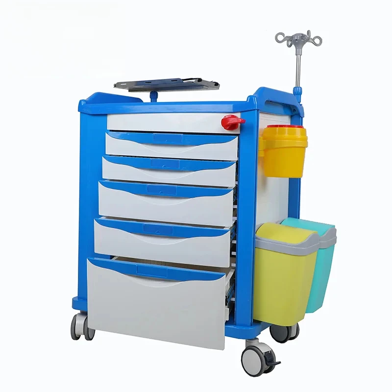Full Accessories Luxury Hospital Furniture Hospital Crash Cart Medical Clinic Emergency Trolley
Full Accessories Luxury Hospital Furniture Hospital Crash Cart Medical Clinic Emergency Trolley