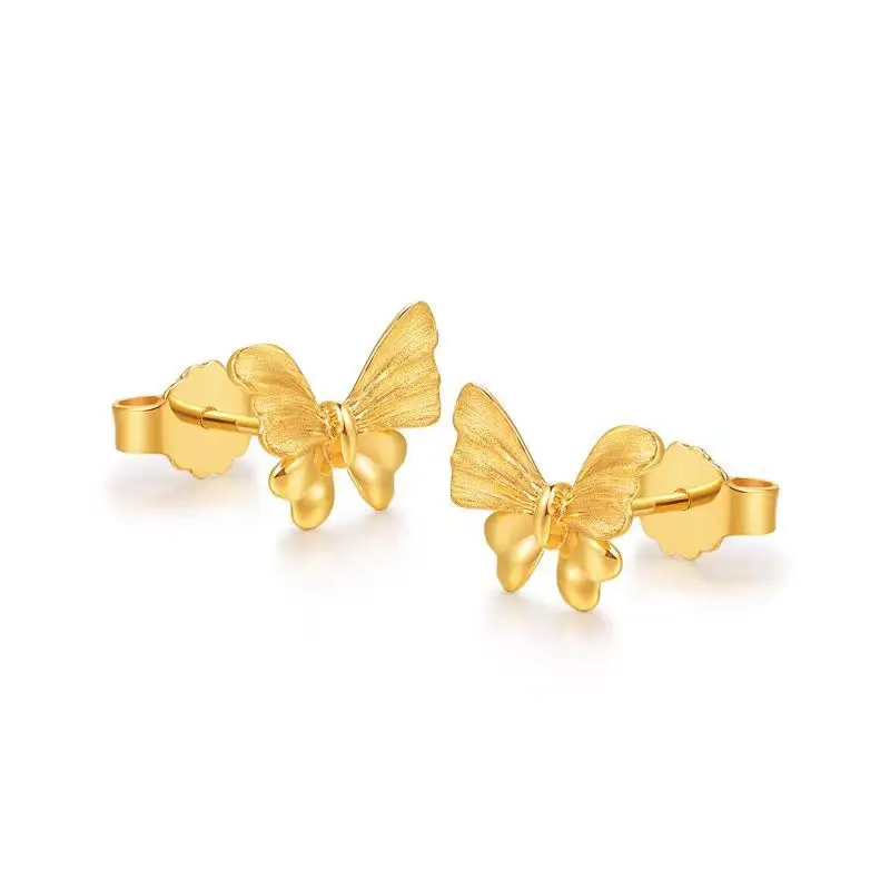 Genuine 14 Kt Gold Color Butterfly Shape Earring for Women Elegant Stud Earrings Party Birthday Jewelry Gift Not Fade
Genuine 14 Kt Gold Color Butterfly Shape Earring for Women Elegant Stud Earrings Party Birthday Jewelry Gift Not Fade