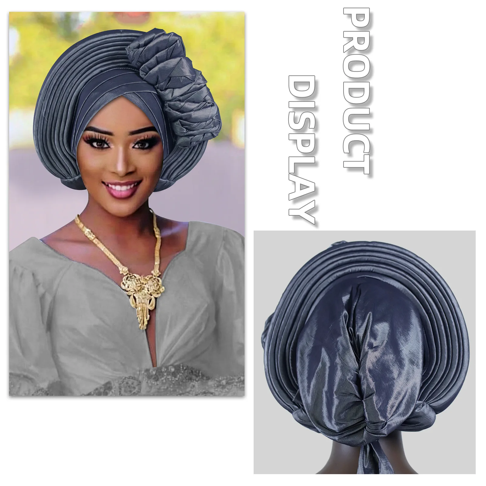 Shiny Turban Cap for Women African Auto Gele Headties Nigeria Wedding Geles Bonnet Head Wrap Muslim Hijab Headscarf Already Made
Shiny Turban Cap for Women African Auto Gele Headties Nigeria Wedding Geles Bonnet Head Wrap Muslim Hijab Headscarf Already Made