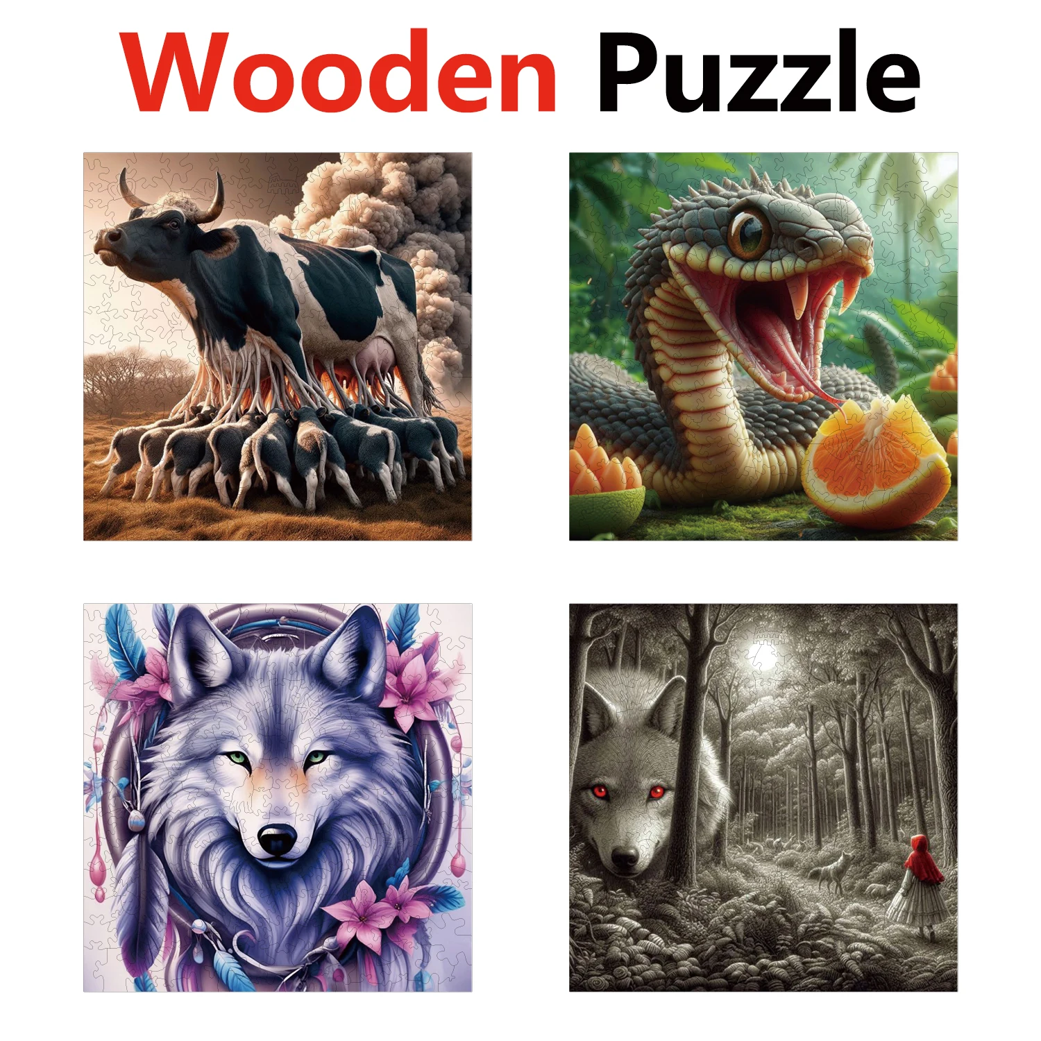 Bull Snake Wolf Animal Puzzles High Quality Jigsaw Puzzle Wooden Puzzle Best Christmas Gift
Bull Snake Wolf Animal Puzzles High Quality Jigsaw Puzzle Wooden Puzzle Best Christmas Gift