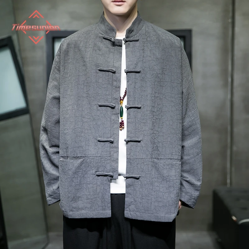 Men's Linen Long Sleeve Shirt Hanfu Jacket Chinese Style Autumn Casual Top Stand Collar Cotton Linen Tang Patterned Men's Wear
Men's Linen Long Sleeve Shirt Hanfu Jacket Chinese Style Autumn Casual Top Stand Collar Cotton Linen Tang Patterned Men's Wear