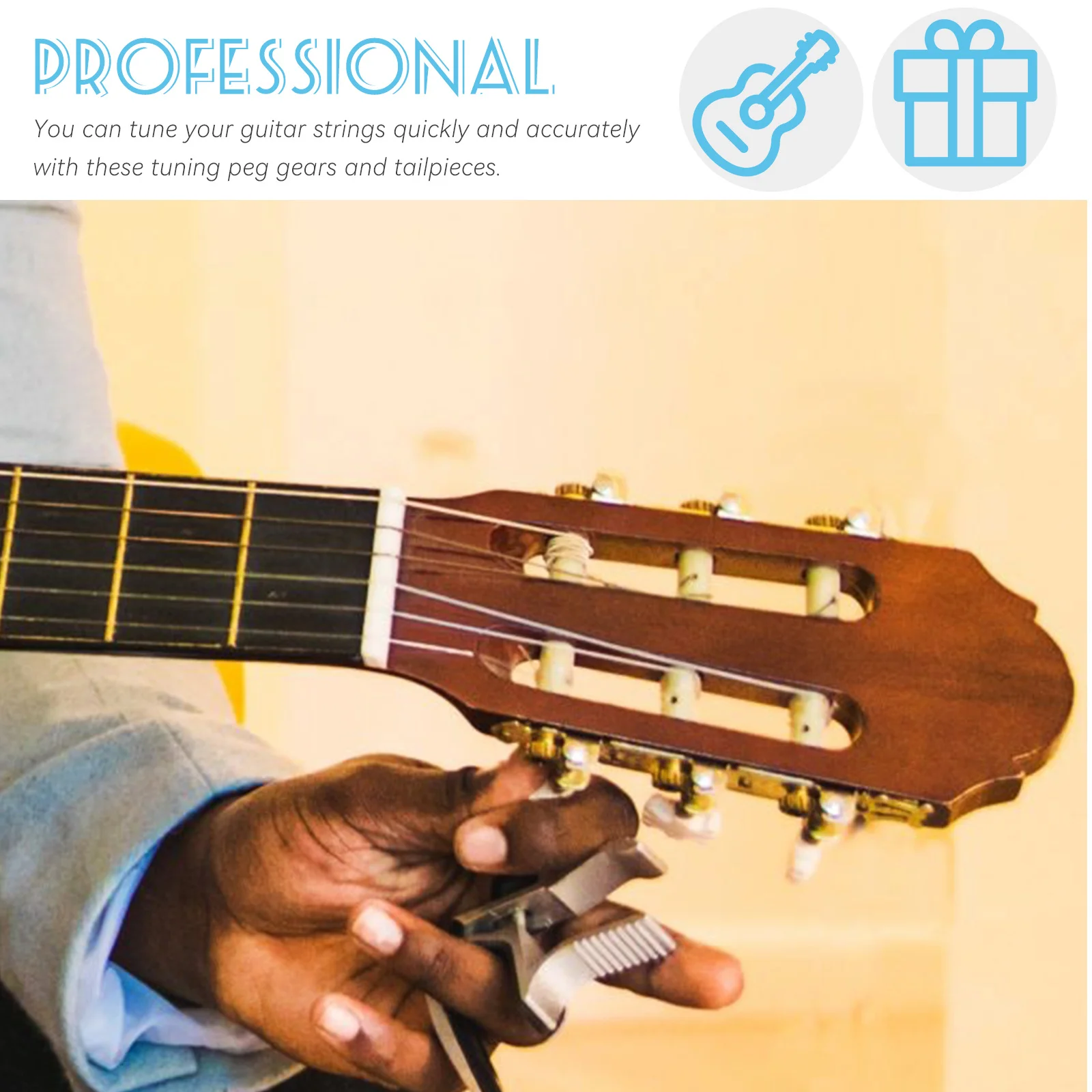 1Set Guitar Machine Tuning Gears Professional Instrument Parts Prevent Slipping Tune Strings Quickly Accurate Control for Bass
1Set Guitar Machine Tuning Gears Professional Instrument Parts Prevent Slipping Tune Strings Quickly Accurate Control for Bass