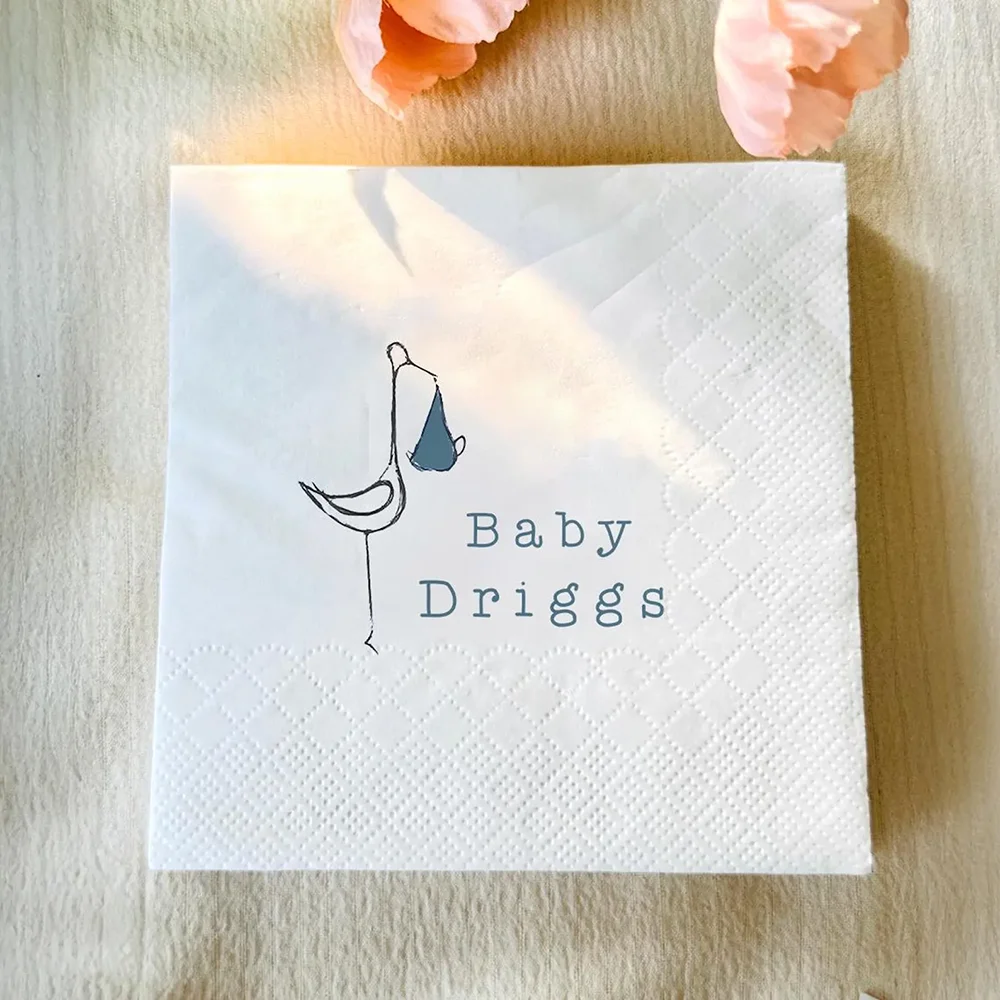 Personalized 20 Sheets Stork Baby Shower Dessert Napkins Gender Reveal Table Decorations Baby Shower Supplies Cocktail Napkins
Personalized 20 Sheets Stork Baby Shower Dessert Napkins Gender Reveal Table Decorations Baby Shower Supplies Cocktail Napkins