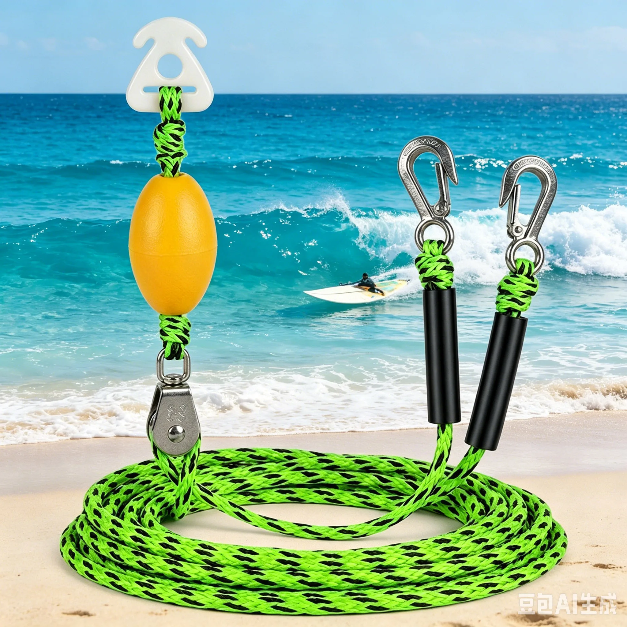 1pc Pulley Pulling Rope Ultra-High Load Capacity Double HookTow Rope For Kayak & Surfing & Inflatable Float Tow Line
1pc Pulley Pulling Rope Ultra-High Load Capacity Double HookTow Rope For Kayak & Surfing & Inflatable Float Tow Line