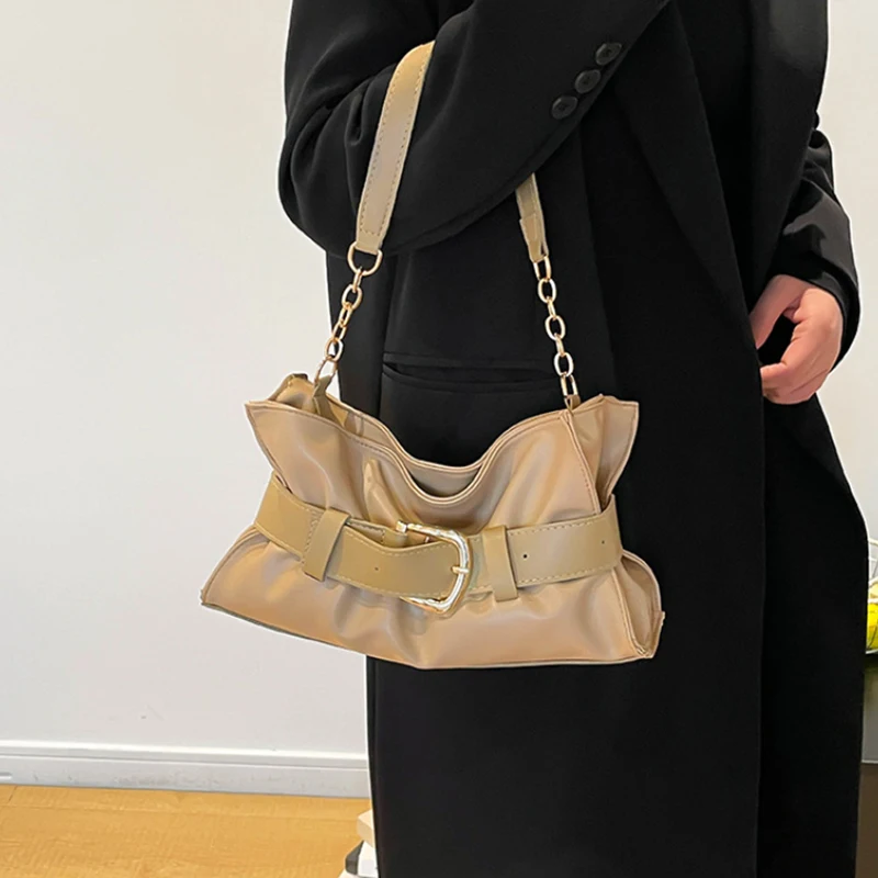 Women Pu Tote Bag, Retro Casual Large Capacity Shoulder Bag , Pleated Cloud-shaped Belt Buckle Underarm Bags сумка через плечо
Women Pu Tote Bag, Retro Casual Large Capacity Shoulder Bag , Pleated Cloud-shaped Belt Buckle Underarm Bags сумка через плечо