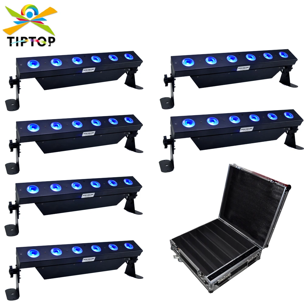Stackable 6in1 Road Case Packing 6x18W Wireless DMX Battery LED Wall washer RGBWA UV 6IN1 Color Indoor Remote Control 90V-240V
Stackable 6in1 Road Case Packing 6x18W Wireless DMX Battery LED Wall washer RGBWA UV 6IN1 Color Indoor Remote Control 90V-240V