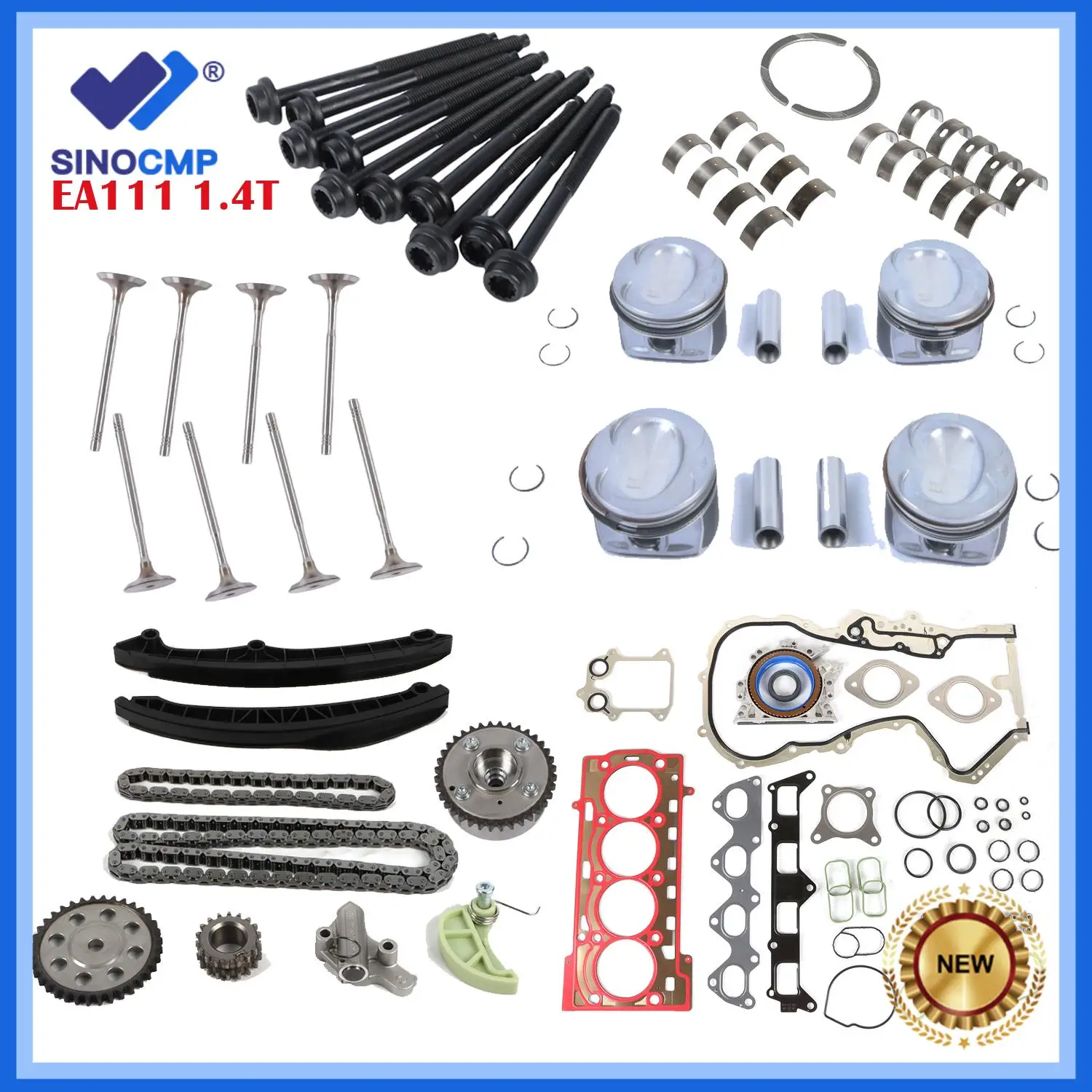 1set Engine Overhaul Rebuild Kit STD For VW AUDI EA111 1.4 TSI CAVD CTHD BLG BMY 036105561C 03C103383AH 03C109088E 03C105701F
1set Engine Overhaul Rebuild Kit STD For VW AUDI EA111 1.4 TSI CAVD CTHD BLG BMY 036105561C 03C103383AH 03C109088E 03C105701F