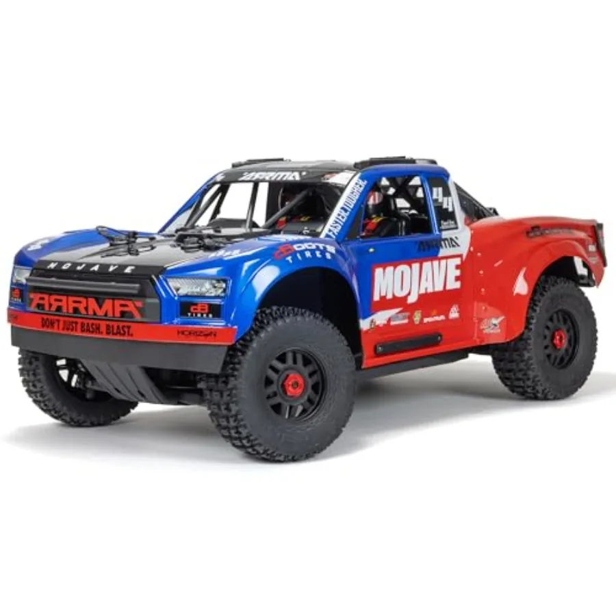 Mojave RC Truck 4X4 4S BLX 1/8th Scale Desert Truck RTR Battery and Charger Not Included Blue/Red ARA4404T2
Mojave RC Truck 4X4 4S BLX 1/8th Scale Desert Truck RTR Battery and Charger Not Included Blue/Red ARA4404T2