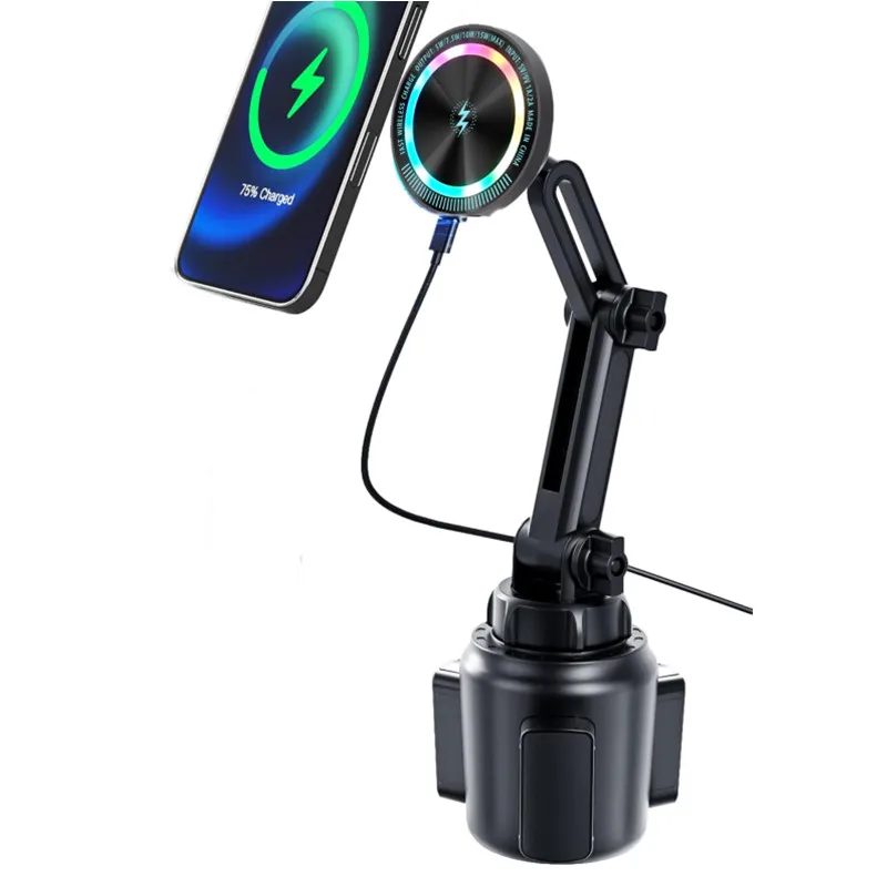 Wireless Charger Flexible Arm Magnetic Car Cup Phone Holder Maxsafe Car Charging For Magsafe iPhone 15 Samsung S23 Ultra Stand
Wireless Charger Flexible Arm Magnetic Car Cup Phone Holder Maxsafe Car Charging For Magsafe iPhone 15 Samsung S23 Ultra Stand