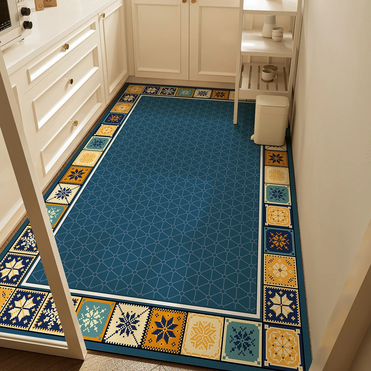 Vintage Light Luxury Kitchen Carpet Non-slip Rug Home Decoration Dirty Resistant Washable PVC Leather Mats Tapis De Cuisine 바닥매트
Vintage Light Luxury Kitchen Carpet Non-slip Rug Home Decoration Dirty Resistant Washable PVC Leather Mats Tapis De Cuisine 바닥매트