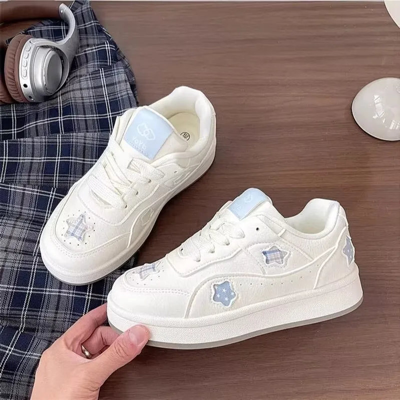 Women Silver White Star Platform Sneakers Grid Star Faux Leather Gym Shoes Woman Lace up Trainers Casual Sneakers Size 42 43
Women Silver White Star Platform Sneakers Grid Star Faux Leather Gym Shoes Woman Lace up Trainers Casual Sneakers Size 42 43