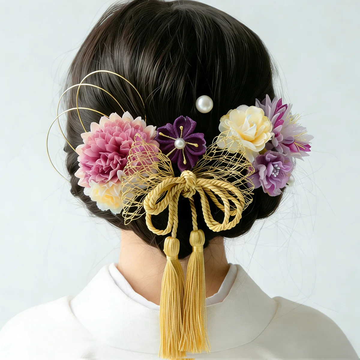 Women's Japan Style Hair Accessories Set Silk Flower Hairpin Kimono Styling Ornament Silk Ribbon Hair Jewelry for Cosplay
Women's Japan Style Hair Accessories Set Silk Flower Hairpin Kimono Styling Ornament Silk Ribbon Hair Jewelry for Cosplay