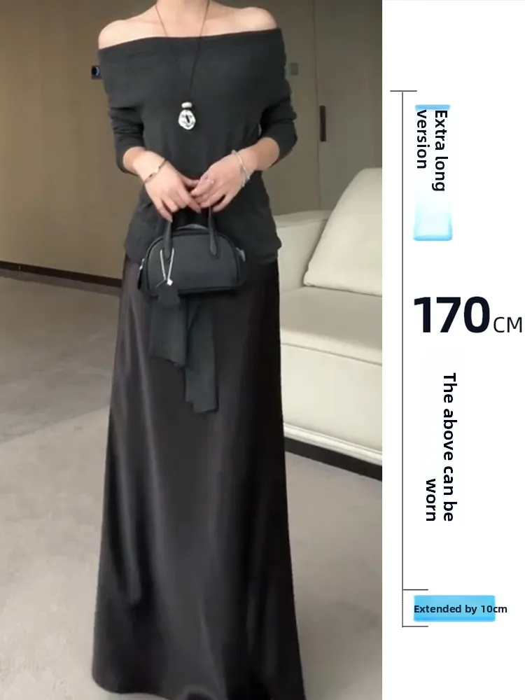 Юбка-футляр из атласа с высокой талией больших размеров для женщин, осенне-зимняя, длинная, в корейском стиле, для офиса
Юбка-футляр из атласа с высокой талией больших размеров для женщин, осенне-зимняя, длинная, в корейском стиле, для офиса