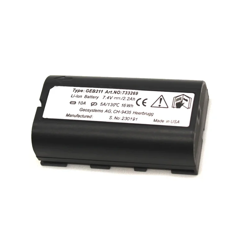 Li-ion Battery GEB211 for Leic RX900 & RX1200 ATX900 & 1230 Total Station
Li-ion Battery GEB211 for Leic RX900 & RX1200 ATX900 & 1230 Total Station