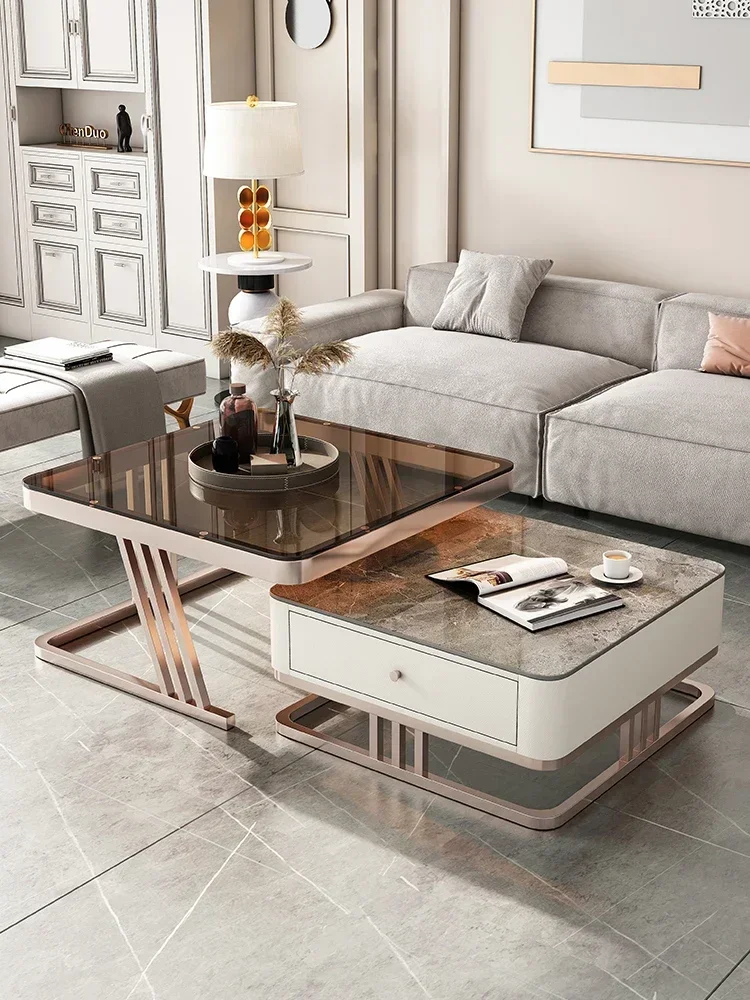 Coffee Table Light Luxury Bright Stone Plate Glass Small Apartment Moran Purple Square Coffee Table
Coffee Table Light Luxury Bright Stone Plate Glass Small Apartment Moran Purple Square Coffee Table