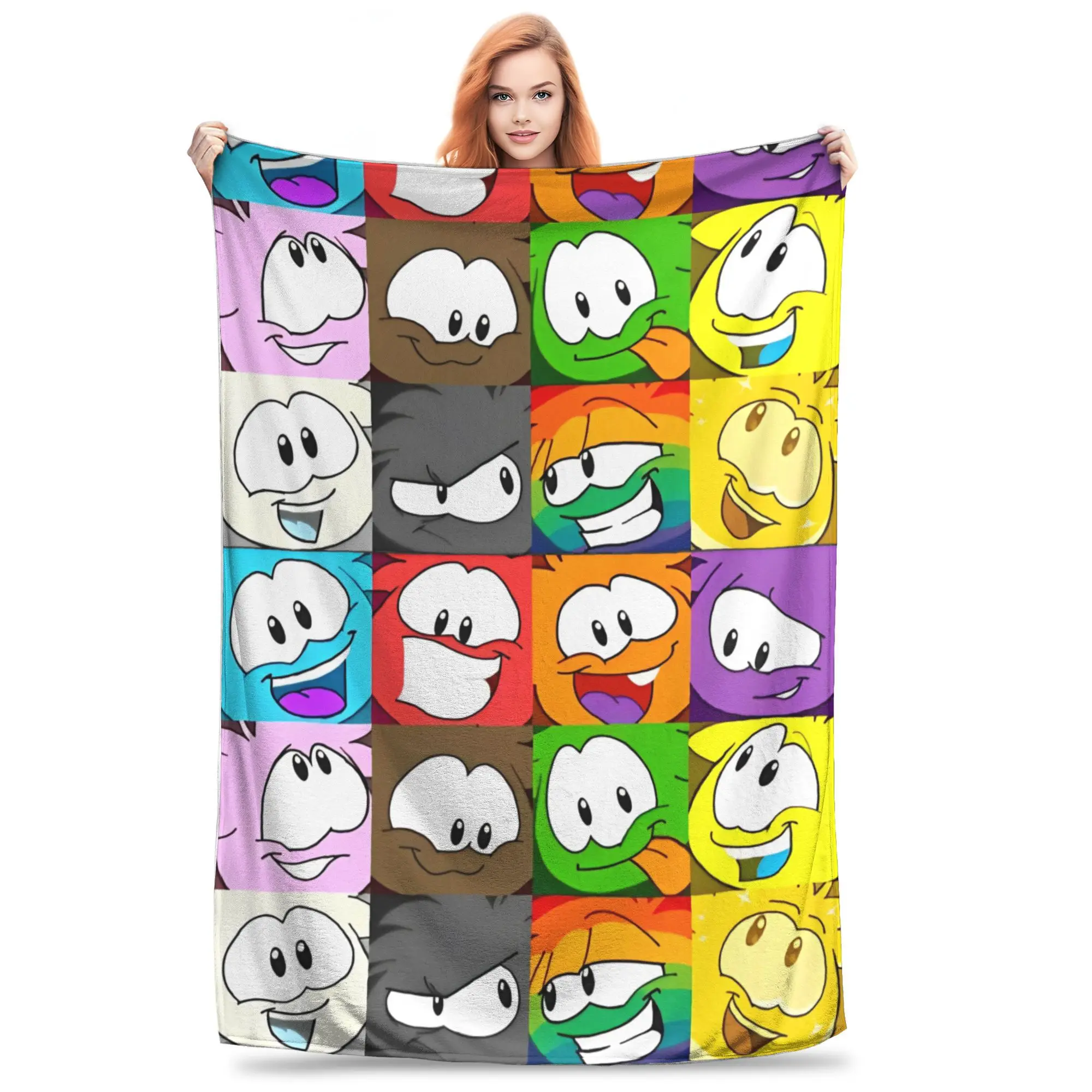 Club Penguin Puffle Expressions Blankets Fleece Spring/Autumn Breathable Lightweight Thin Throw Blanket for Home Car Bedspread
Club Penguin Puffle Expressions Blankets Fleece Spring/Autumn Breathable Lightweight Thin Throw Blanket for Home Car Bedspread