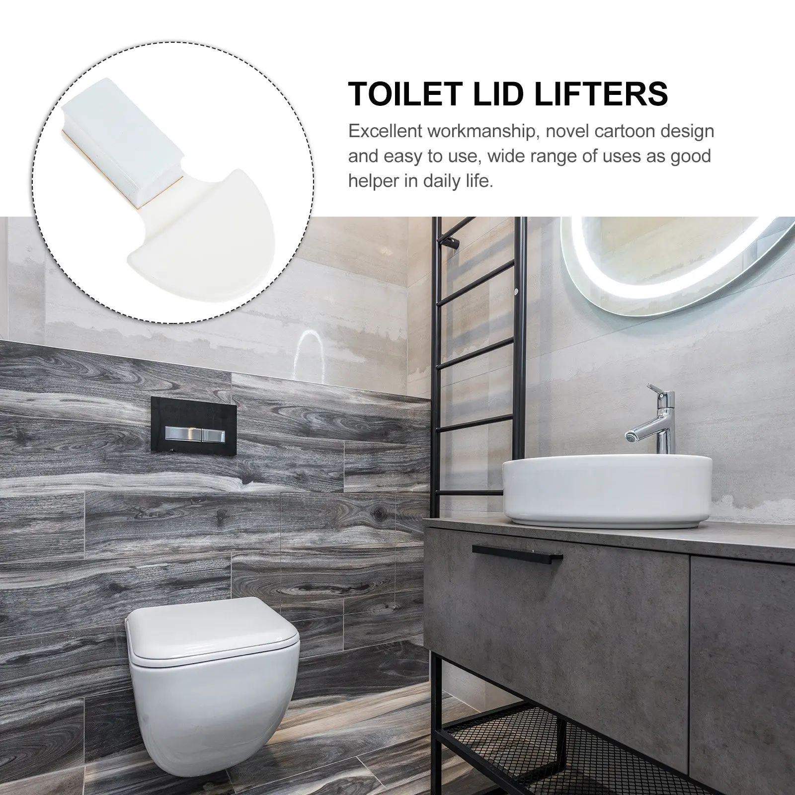 6Pcs Lifter for Toilet Seat Heavy Duty Portable Hygienic Tool Ideal Daily Use Bathroom Safety Avoid Direct Contact with Lid
6Pcs Lifter for Toilet Seat Heavy Duty Portable Hygienic Tool Ideal Daily Use Bathroom Safety Avoid Direct Contact with Lid