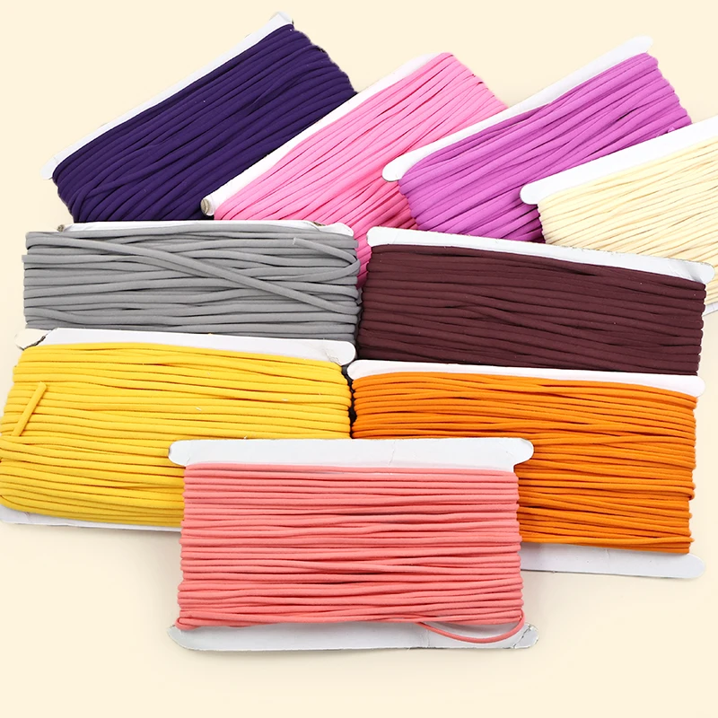 2/5/10M 3/5mm Elastic Band Oil Core Nylon Rope Hair Ring Ear Hanging Rubber Bands Mask Strap Stretch Tape DIY Sewing Accessories
2/5/10M 3/5mm Elastic Band Oil Core Nylon Rope Hair Ring Ear Hanging Rubber Bands Mask Strap Stretch Tape DIY Sewing Accessories