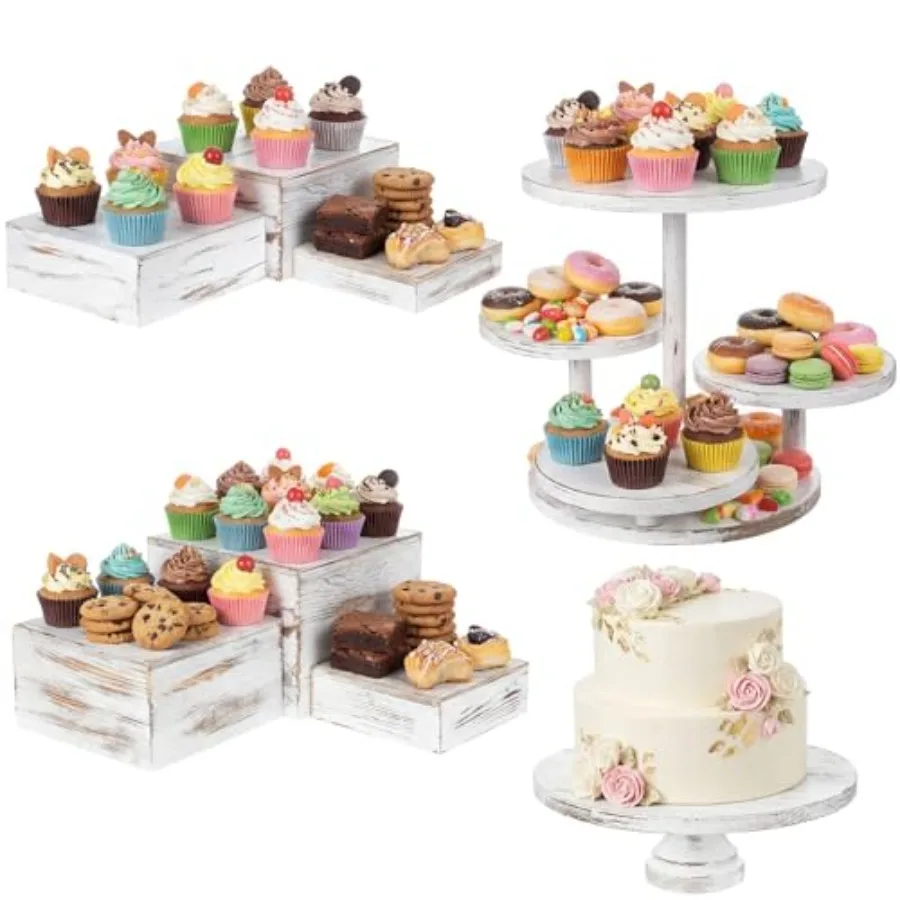 4 Tier Round Cupcake Tower Stand Set of 8 Wood Cake Stand with Tiered Tray Decoration Wooden Display Risers Rustic Buffet Servi
4 Tier Round Cupcake Tower Stand Set of 8 Wood Cake Stand with Tiered Tray Decoration Wooden Display Risers Rustic Buffet Servi