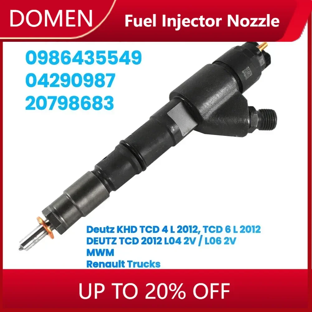 0445120067 0986435549 7420798683 20798683 New Diesel Fuel Injector For VOLVO EC210 EC210B For Deutz KHD TCD
0445120067 0986435549 7420798683 20798683 New Diesel Fuel Injector For VOLVO EC210 EC210B For Deutz KHD TCD