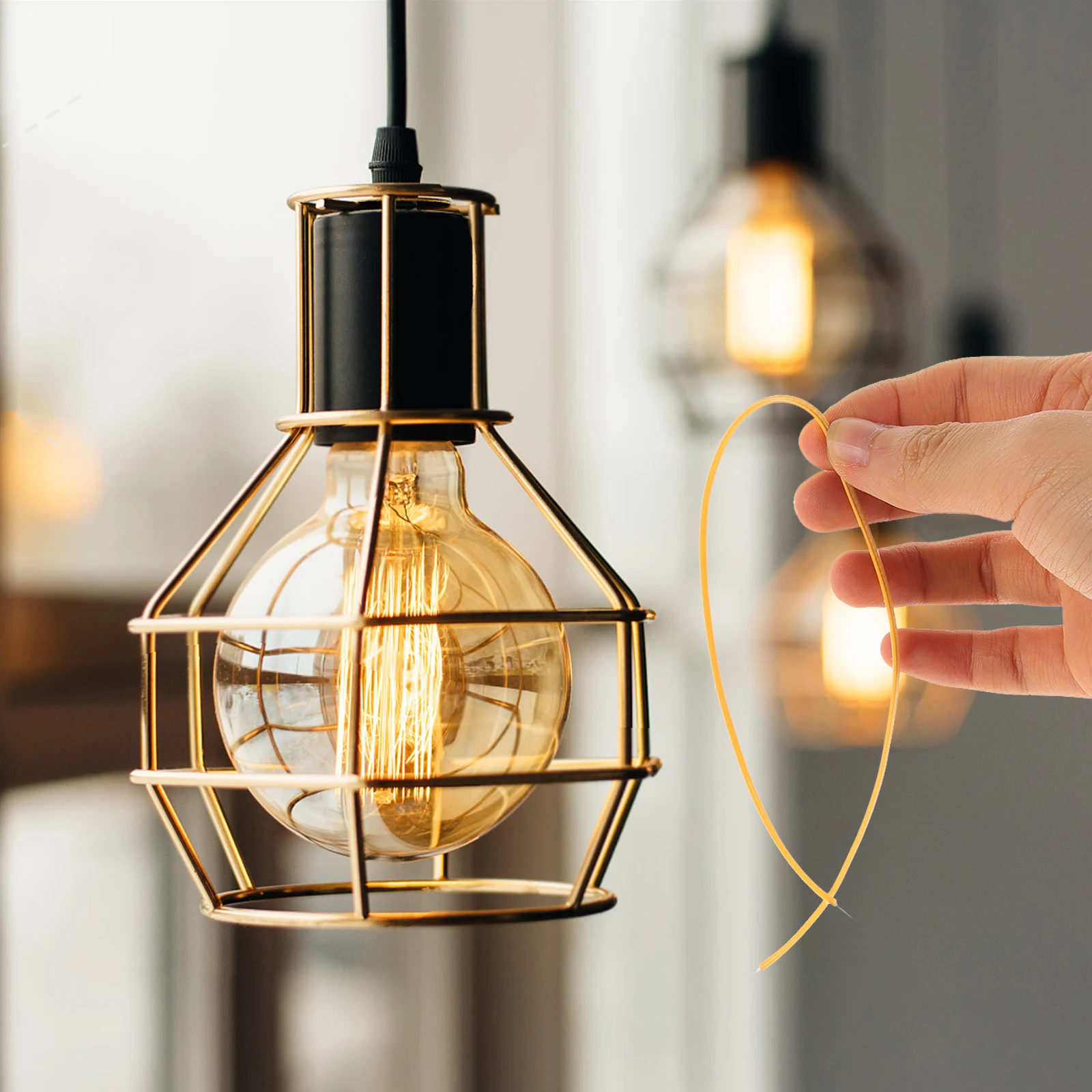 2Pcs Flexible LED 3V 2200K Yellow Wire Simple Practical Safe Convenient Bedroom Living Room Reading Retro Style
2Pcs Flexible LED 3V 2200K Yellow Wire Simple Practical Safe Convenient Bedroom Living Room Reading Retro Style
