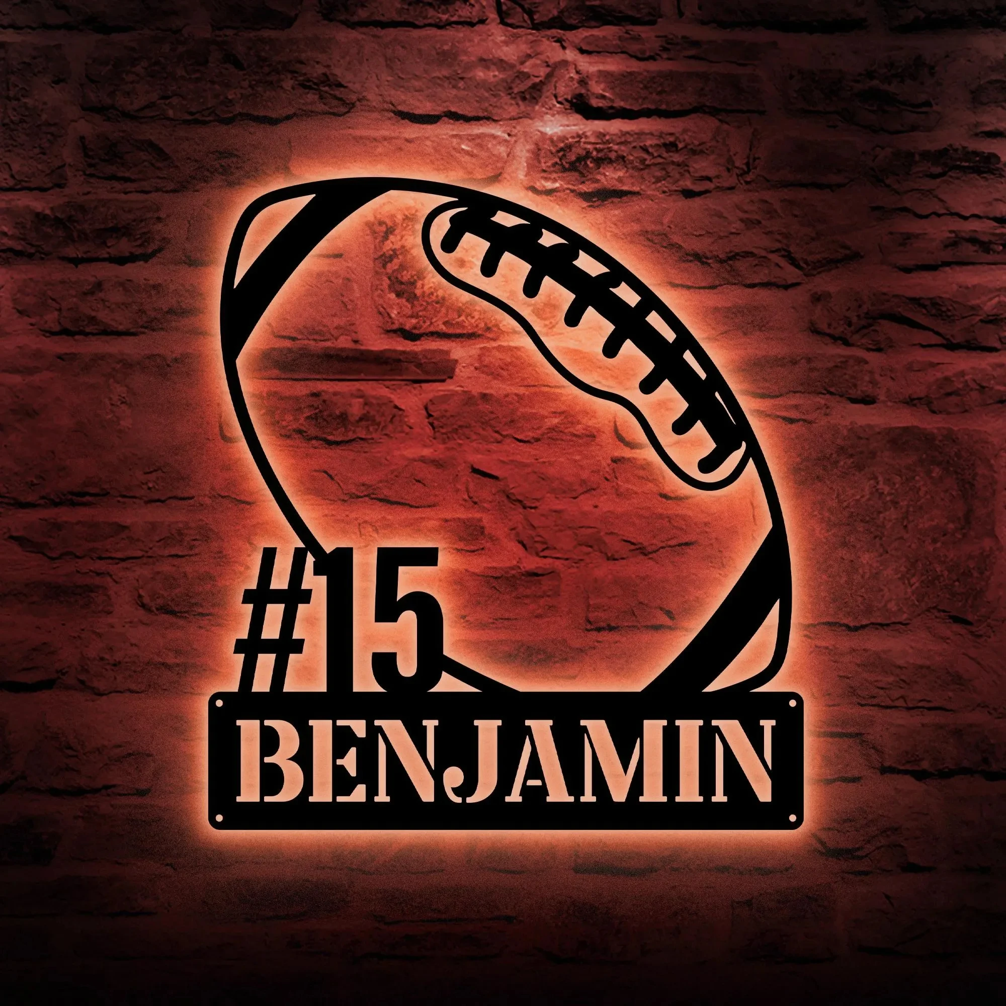 USA Football LED Metal Sign, Personalized Sports Wall Art, Player Name & Number Sign Locker Room Decor, Gift for Football Player
USA Football LED Metal Sign, Personalized Sports Wall Art, Player Name & Number Sign Locker Room Decor, Gift for Football Player