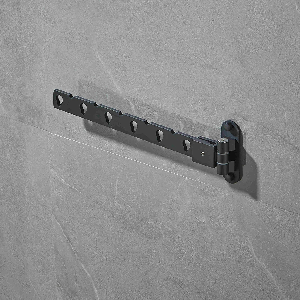 Wall Mounted Clothes Hanger Rack Aluminum 6 Hole Foldable Black Punch Free Drying Rack Balcony Bedroom Bathroom Smooth Space
Wall Mounted Clothes Hanger Rack Aluminum 6 Hole Foldable Black Punch Free Drying Rack Balcony Bedroom Bathroom Smooth Space