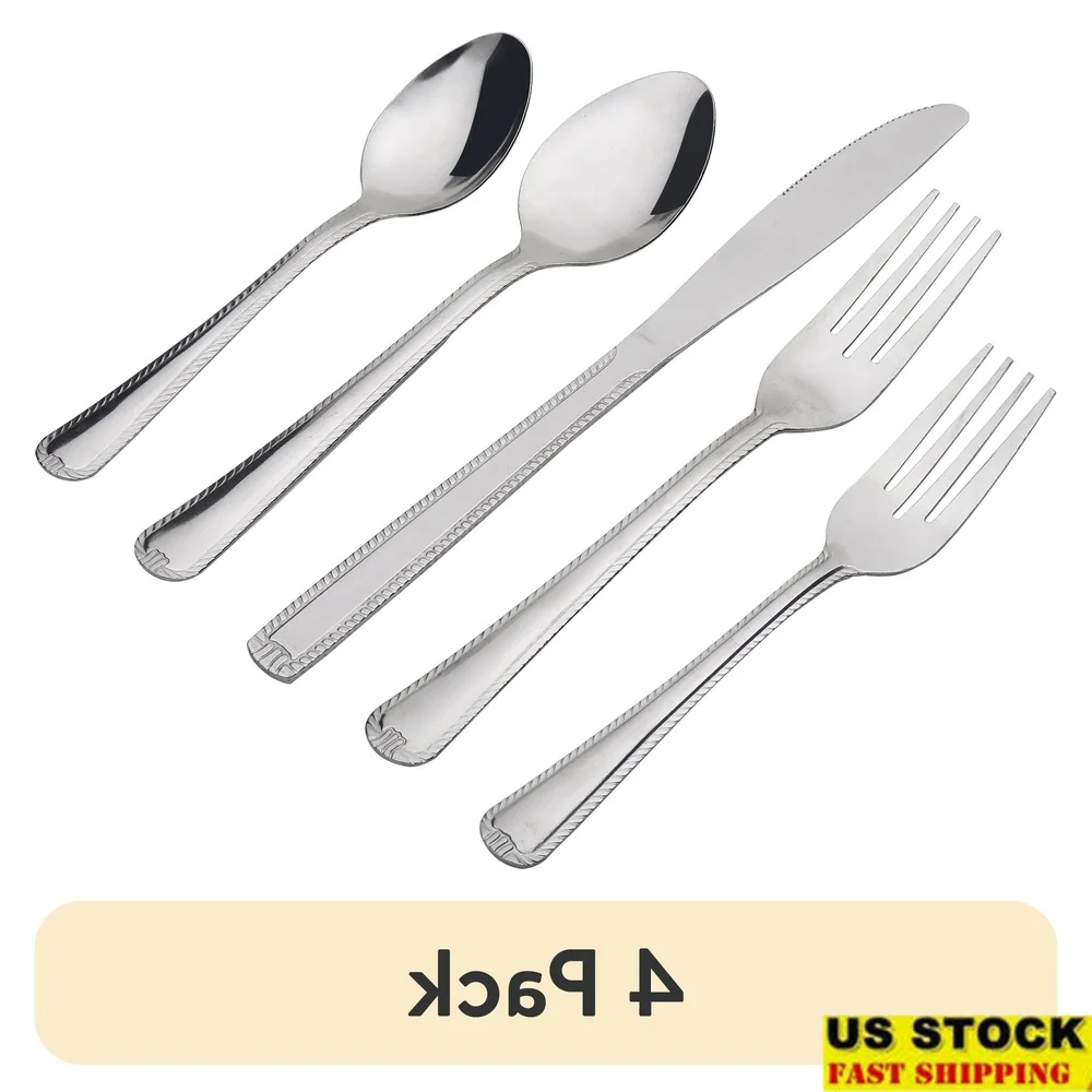 49 Piece Lace Stainless Steel Flatware Set with Tray Organizer Service 8 Dishwasher Safe Lightweight Durable Kitchen Utensils
49 Piece Lace Stainless Steel Flatware Set with Tray Organizer Service 8 Dishwasher Safe Lightweight Durable Kitchen Utensils