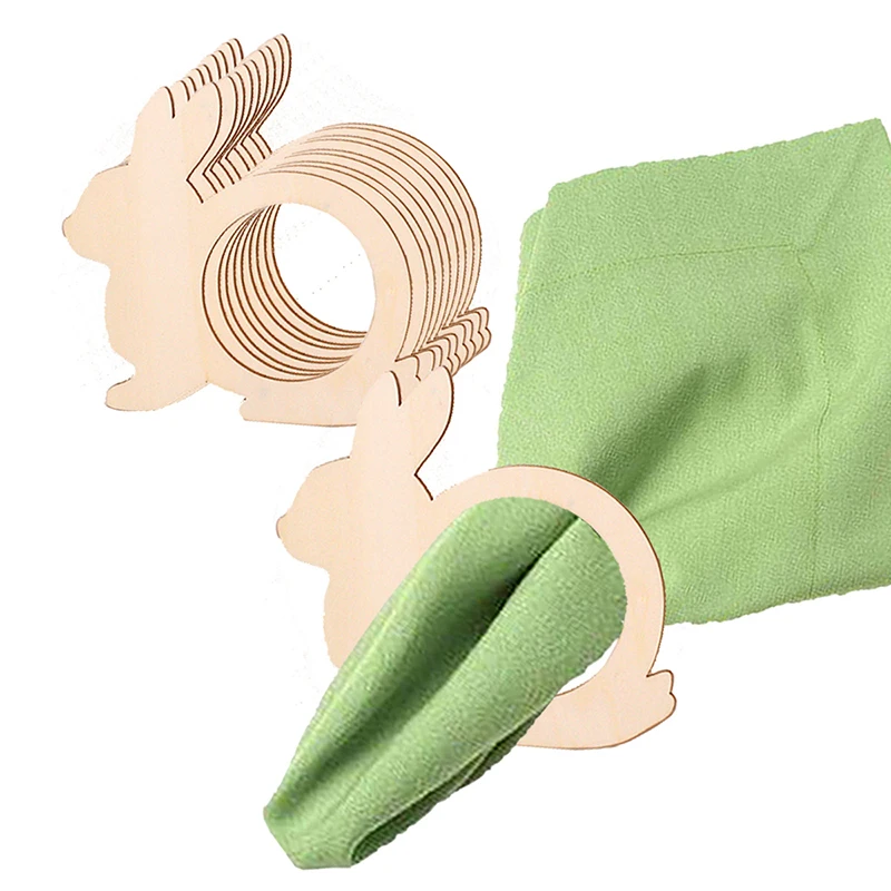 10cs Easter Napkin Ring Holders Wooden Bunny Rabbit Shape Napkin Ring Rings Spring Happy Easter Party Home dinner Decorations
10cs Easter Napkin Ring Holders Wooden Bunny Rabbit Shape Napkin Ring Rings Spring Happy Easter Party Home dinner Decorations