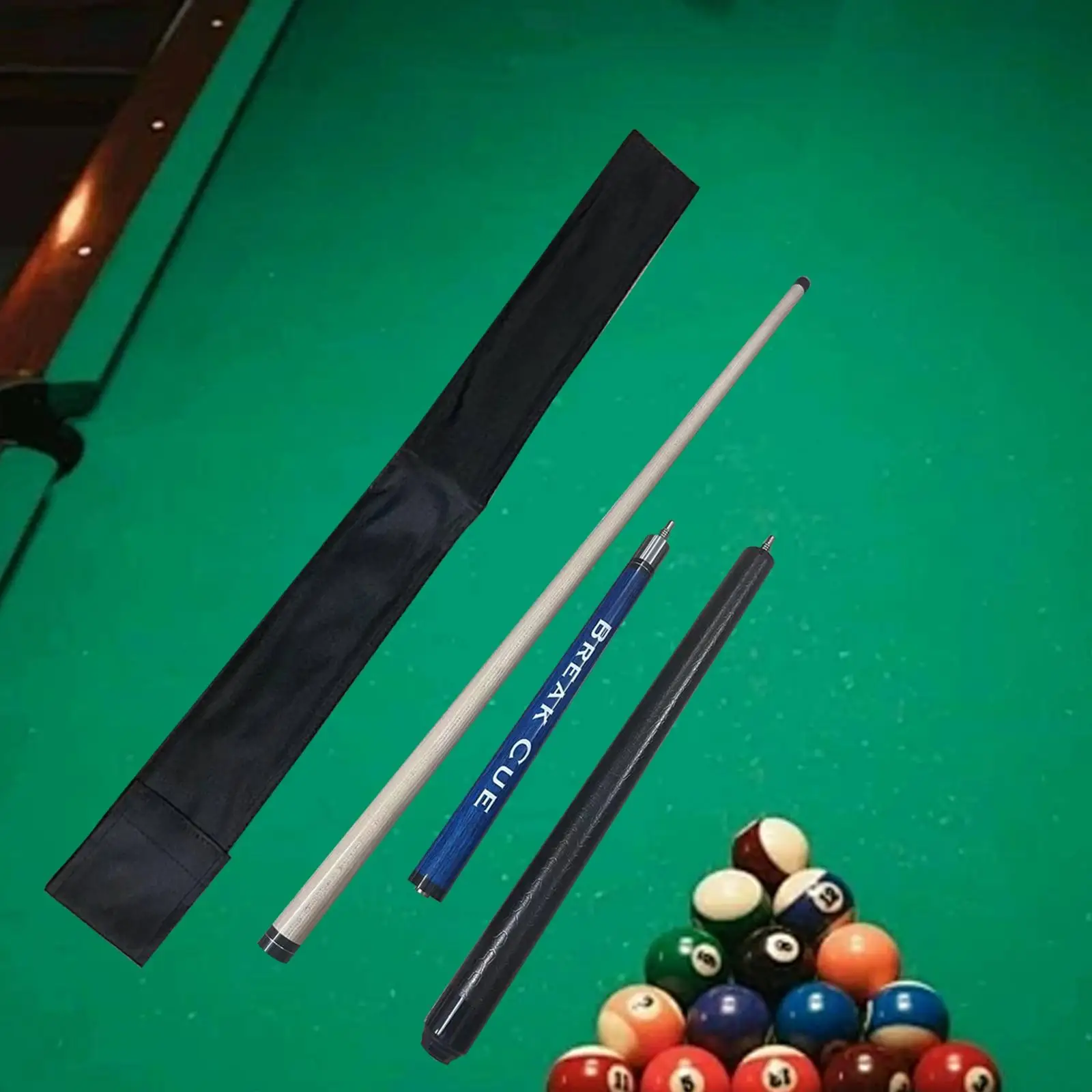 Billiard Pool Cue Stick Maple Wood 142cm Split Design Practice Equipment with Storage Bag for Home and Club Use
Billiard Pool Cue Stick Maple Wood 142cm Split Design Practice Equipment with Storage Bag for Home and Club Use