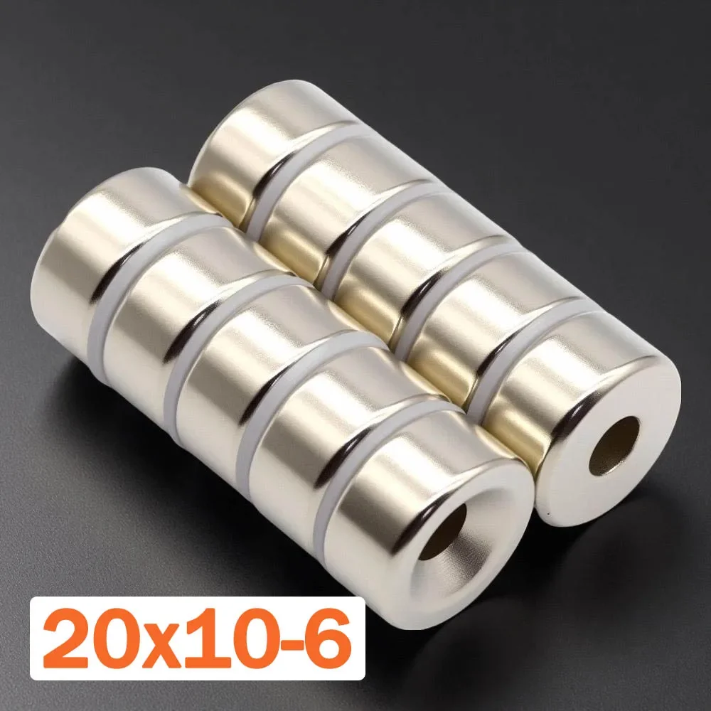 20x10-6mm Super Strong Magnet N35 Round With Holes Magnetic NdFeB Neodymium Magnet Powerful Disc imanes Refrigerator Magnets
20x10-6mm Super Strong Magnet N35 Round With Holes Magnetic NdFeB Neodymium Magnet Powerful Disc imanes Refrigerator Magnets