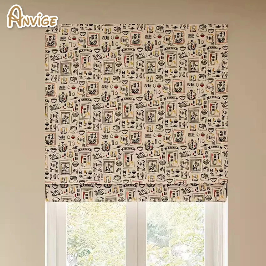 Modern Retro High Quality Printed Flat Roman Shades Customized Roman Blinds With Installation Included
Modern Retro High Quality Printed Flat Roman Shades Customized Roman Blinds With Installation Included