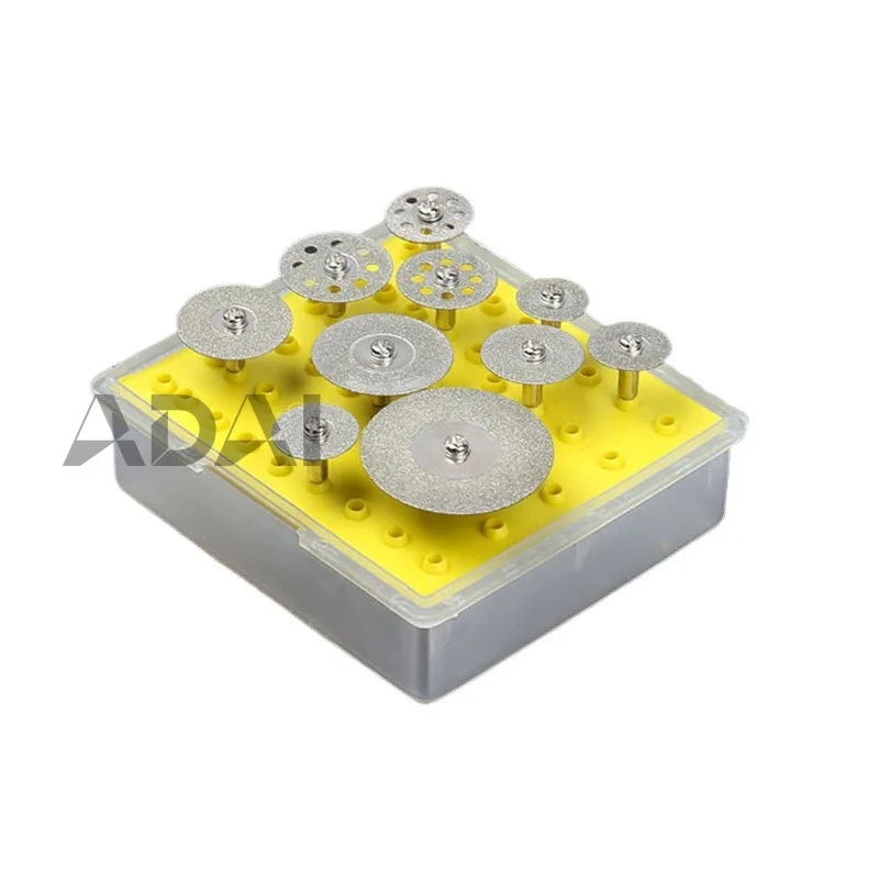 Набор портативных ультратонких алмазных пильных дисков, 10 штук, высокая твердость и износостойкость, для резки нефрита, агата, стекла
Набор портативных ультратонких алмазных пильных дисков, 10 штук, высокая твердость и износостойкость, для резки нефрита, агата, стекла