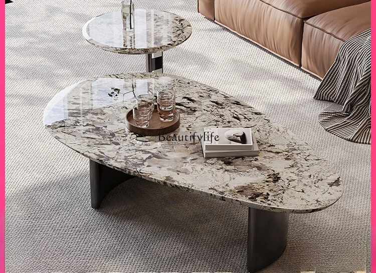 Snow Mountain Flying Fox Natural Luxury Stone Coffee Table Sofa Movable Coffee Table Combination
Snow Mountain Flying Fox Natural Luxury Stone Coffee Table Sofa Movable Coffee Table Combination