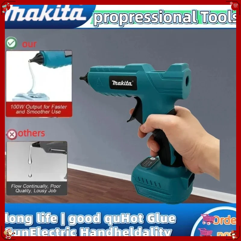 Беспроводной электрический ручной пистолет для горячей клейки Makita, инструмент для ремонта и DIY, пистолет для горячей сварки, термофен с насадкой против ожогов для аккумуляторов Makita
Беспроводной электрический ручной пистолет для горячей клейки Makita, инструмент для ремонта и DIY, пистолет для горячей сварки, термофен с насадкой против ожогов для аккумуляторов Makita