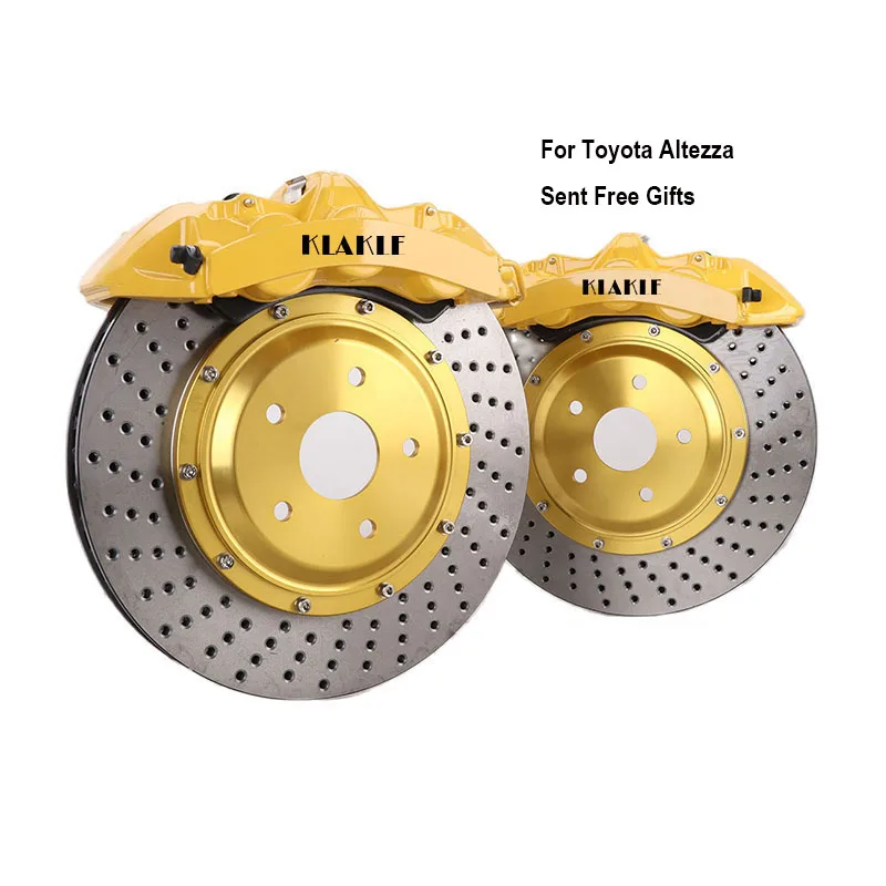 KLAKLE Spare Parts Auto GT6 6 Big Pot Brake Calipers 380*34MM Brake Disc For Toyota Altezza RS200 1999 For BMW F30 wheels
KLAKLE Spare Parts Auto GT6 6 Big Pot Brake Calipers 380*34MM Brake Disc For Toyota Altezza RS200 1999 For BMW F30 wheels