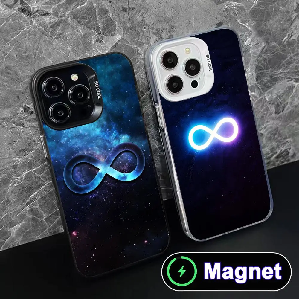 Infinity Starry Phone Case for iPhone 17 16 15 14 13 12 11 Air Pro Max Plus Colorful Silver MagSafe Cover
Infinity Starry Phone Case for iPhone 17 16 15 14 13 12 11 Air Pro Max Plus Colorful Silver MagSafe Cover