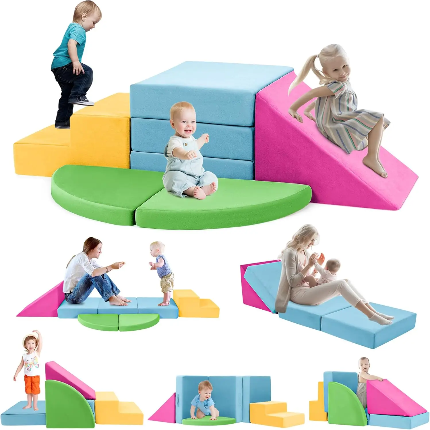 5 шт. пенопластовые блоки для восхождения для малышей 1-3 лет, безопасные блоки для восхождения для первого ребенка в помещении, мягкие игровые игрушки для младенцев, идеальное ползание a
5 шт. пенопластовые блоки для восхождения для малышей 1-3 лет, безопасные блоки для восхождения для первого ребенка в помещении, мягкие игровые игрушки для младенцев, идеальное ползание a