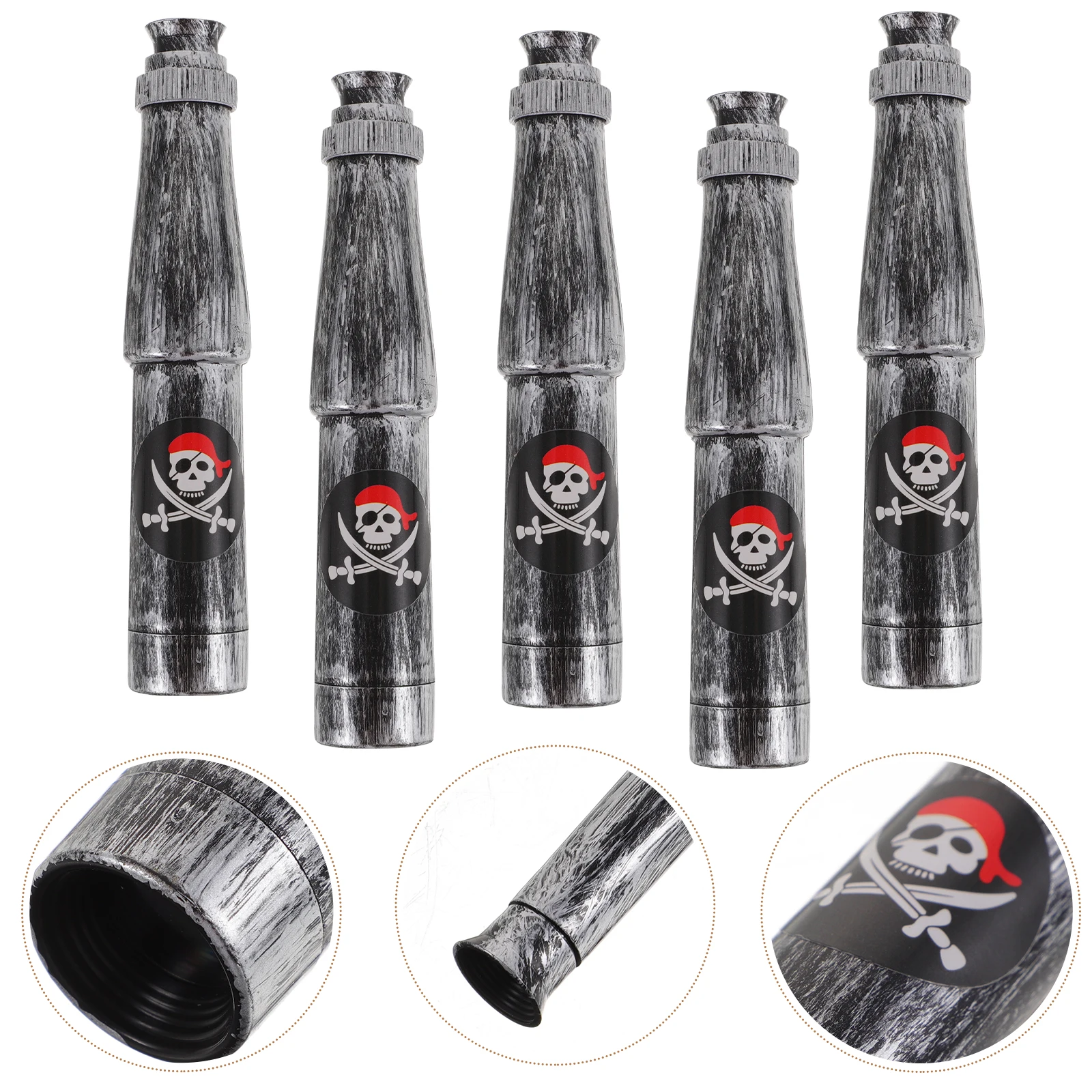 6 Pcs Pirate Telescope Toys Handheld Kids for Spyglass Makeup Costume Props Child
6 Pcs Pirate Telescope Toys Handheld Kids for Spyglass Makeup Costume Props Child