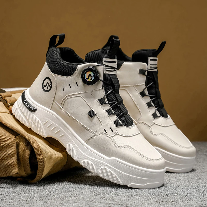 Autumn New Men's Boots Rotating Button Design Motorcycle Boots Men Comfort Non-slip Platform Boots Man Work Shoes botas hombre
Autumn New Men's Boots Rotating Button Design Motorcycle Boots Men Comfort Non-slip Platform Boots Man Work Shoes botas hombre